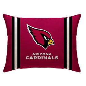 Officially Licensed NFL 20" x 26" Plush Striped Bed Pillow - Cardinals