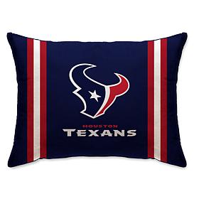Officially Licensed NFL 20" x 26" Plush Striped Bed Pillow - Texans
