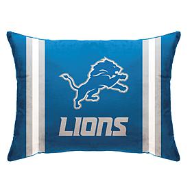 Officially Licensed NFL 20" x 26" Plush Striped Bed Pillow - Lions