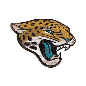 Officially Licensed NFL 24" Distressed Logo Cutout Sign - Jaguars 