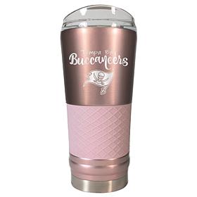 Officially Licensed NFL 24oz Rose Gold Draft Tumbler - Buccaneers