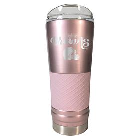 Officially Licensed NFL 24oz Rose Gold Draft Tumbler- Cleveland Browns