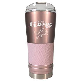 Officially Licensed NFL 24oz Rose Gold Draft Tumbler - Detroit Lions