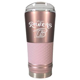 Officially Licensed NFL 24oz Rose Gold Draft Tumbler - Ravens
