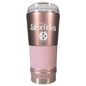 Officially Licensed NFL 24oz Rose Gold Draft Tumbler - Steelers