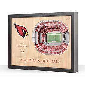 Officially Licensed NFL 25-Layer StadiumViews 3D Wall Art - Cardinals