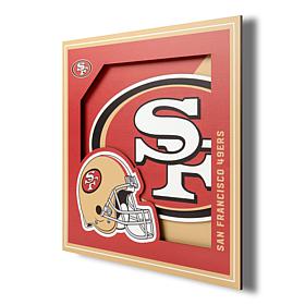 Officially Licensed NFL 3D Logo Series Wall Art - 12" x 12" - 49ers