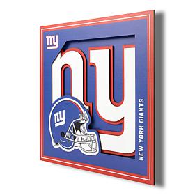 Officially Licensed NFL 3D Logo Series Wall Art - 12" x 12" - Giants