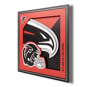 Officially Licensed NFL 3D Logo Series Wall Art - 12" x 12" - Falcons