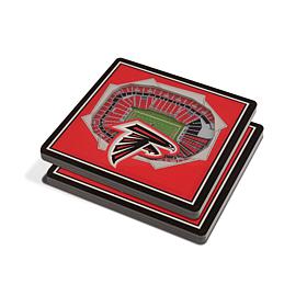 Officially Licensed NFL 3D StadiumViews Coaster Set - Atlanta Falcons