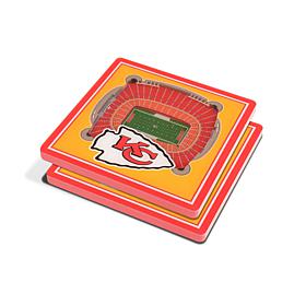 Officially Licensed NFL 3D StadiumViews Coasters - Kansas City Chiefs