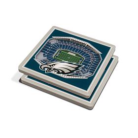 Officially Licensed NFL 3D StadiumViews Coasters - Philadelphia Eagles