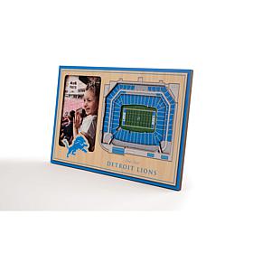 Officially Licensed NFL 3D StadiumViews Frame - Detroit Lions