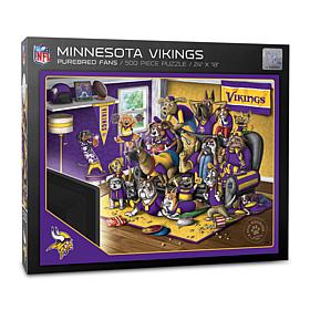 Officially Licensed NFL 500-piece Puzzle - A Real Nailbiter - Vikings