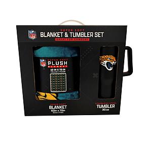 Officially Licensed NFL 60 x 70 Throw & 30oz Tumbler Combo Set