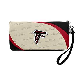 Officially Licensed NFL Atlanta Falcons Curve Zip Organizer Wallet