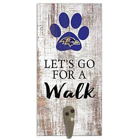 Officially Licensed NFL Baltimore Ravens Dog Leash Holder Sign