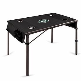 Officially Licensed NFL Black Portable Folding Travel Table - Jets