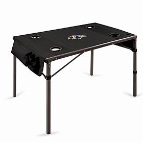 Officially Licensed NFL Black Portable Folding Travel Table - Ravens