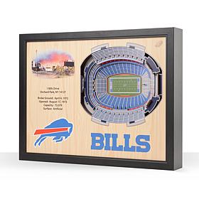 Officially Licensed NFL Buffalo Bills 25-layer StadiumView 3D Wall Art