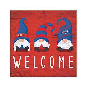 Officially Licensed NFL Buffalo Bills Welcome Gnomes Wall Decor