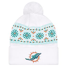 Officially Licensed NFL by Carl Banks Holiday Sweater Light-up Beanie