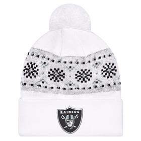 Officially Licensed NFL by Carl Banks Holiday Sweater Light-up Beanie