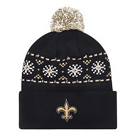 Officially Licensed NFL by Carl Banks Holiday Sweater Light-up Beanie