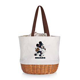Officially Licensed NFL Canvas and Willow Basket Tote - Mickey Bears