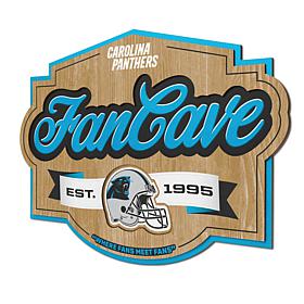 Officially Licensed NFL Carolina Panthers Fan Cave Sign