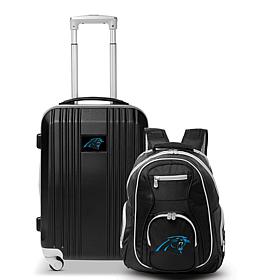 Officially Licensed NFL Carolina Panthers Premium Backpack & Carry-On