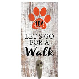 Officially Licensed NFL Cincinnati Bengals Dog Leash Holder Sign