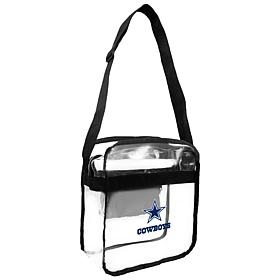Officially Licensed NFL Clear Carryall Crossbody - Cowboys
