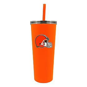 Officially Licensed NFL Cleveland Browns 24 oz. Skinny Tumbler