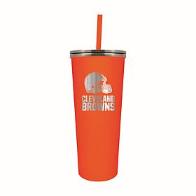 Officially Licensed NFL Cleveland Browns 24 oz. Skinny Tumbler