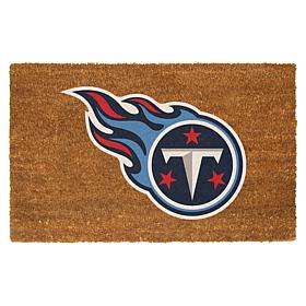 Officially Licensed NFL Colored Logo Door Mat - Titans