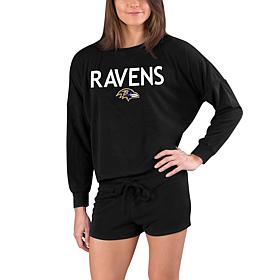 Officially Licensed NFL Concepts Sport Ravens Gather Ladies Short Set