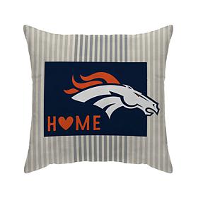 Officially Licensed NFL Denver Broncos Home State Duck Décor Pillow