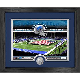 Officially Licensed NFL Detroit Lions Stadium Bronze Coin Photo Mint