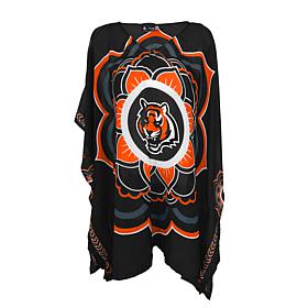 Officially Licensed NFL "Flower" Caftan - Cincinnati Bengals