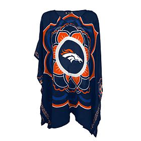 Officially Licensed NFL "Flower" Caftan - Denver Broncos