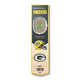 Officially Licensed NFL Green Bay Packers 3D Stadium Banner