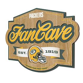 Officially Licensed NFL Green Bay Packers Fan Cave Sign