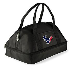 Officially Licensed NFL Houston Texans Black Potluck Casserole Tote 