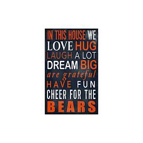 Officially Licensed NFL In This House Sign - Chicago Bears