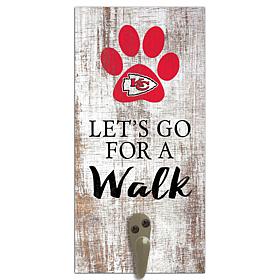 Officially Licensed NFL Kansas City Chiefs Dog Leash Holder Sign