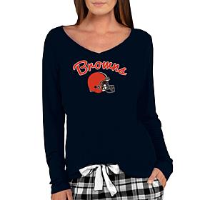 Officially Licensed NFL Ladies Marathon Long-Sleeve Top - Browns
