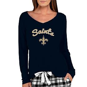 Officially Licensed NFL Ladies Marathon Long-Sleeve Top - Saints
