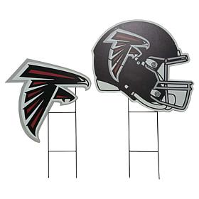 Officially Licensed NFL Logo & Helmet 2pk Yard Signs by Pegasus Sports