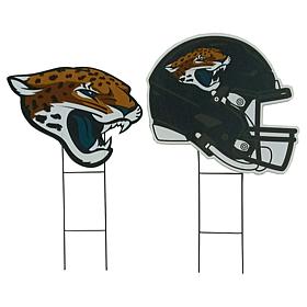 Officially Licensed NFL Logo & Helmet 2pk Yard Signs by Pegasus Sports